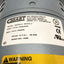 Used Gast 0523-101Q-G588DX Rotary Vane Vacuum Pump 100-115/220-230VAC, 1PH, 1/4HP