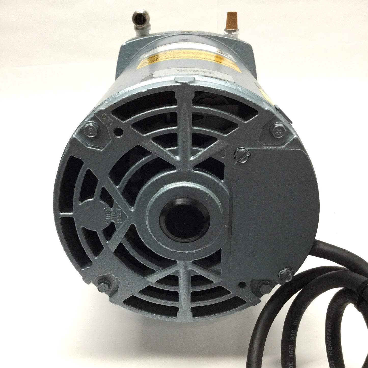 Used Gast 0523-101Q-G588DX Rotary Vane Vacuum Pump 100-115/220-230VAC, 1PH, 1/4HP