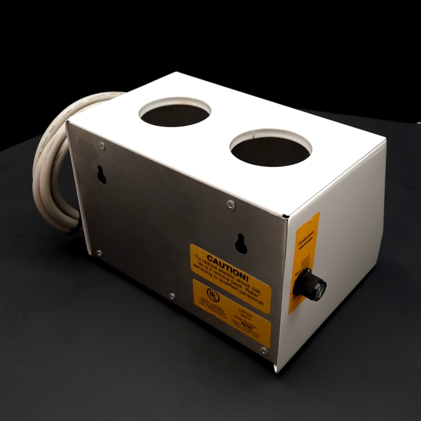 Used Cone Instruments GW208U Ultrasound Gel/Lotion Warmer 2 Bottles, 90-120°F, 120VAC