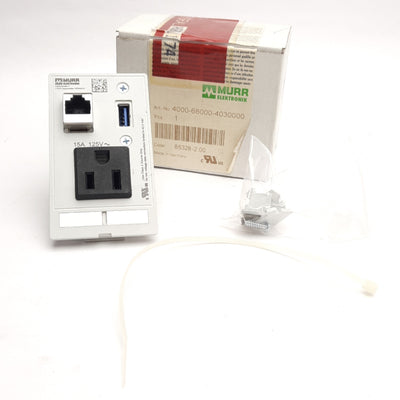 New Murr Elektronik 4000-68000-4030000 Front Panel Interface, 125VAC 15A