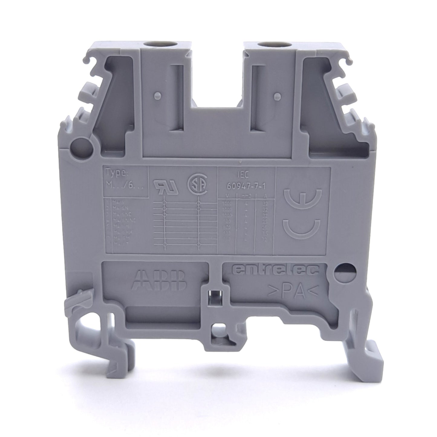 New – Open box Lot of 33 ABB Entrelec 011511607 Feed-Through Terminal Block, 1-Level, 2-Pole