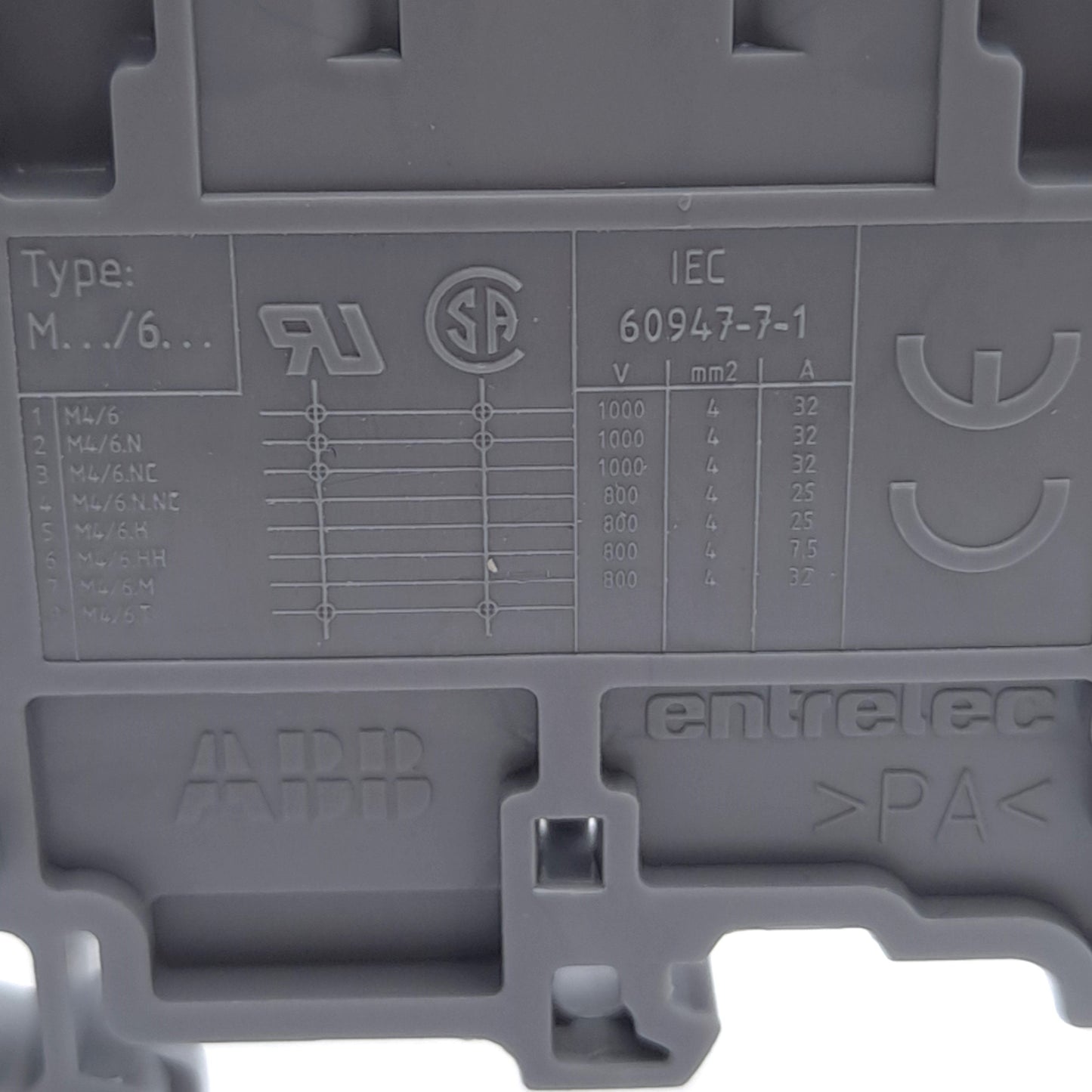 New – Open box Lot of 33 ABB Entrelec 011511607 Feed-Through Terminal Block, 1-Level, 2-Pole
