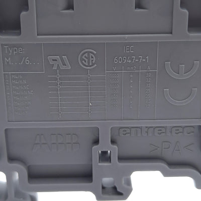 New – Open box Lot of 33 ABB Entrelec 011511607 Feed-Through Terminal Block, 1-Level, 2-Pole