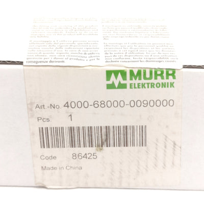 New Murr Elektronik 4000-68000-0090000 Modlink MSDD Socket Insert, 240VAC 15A