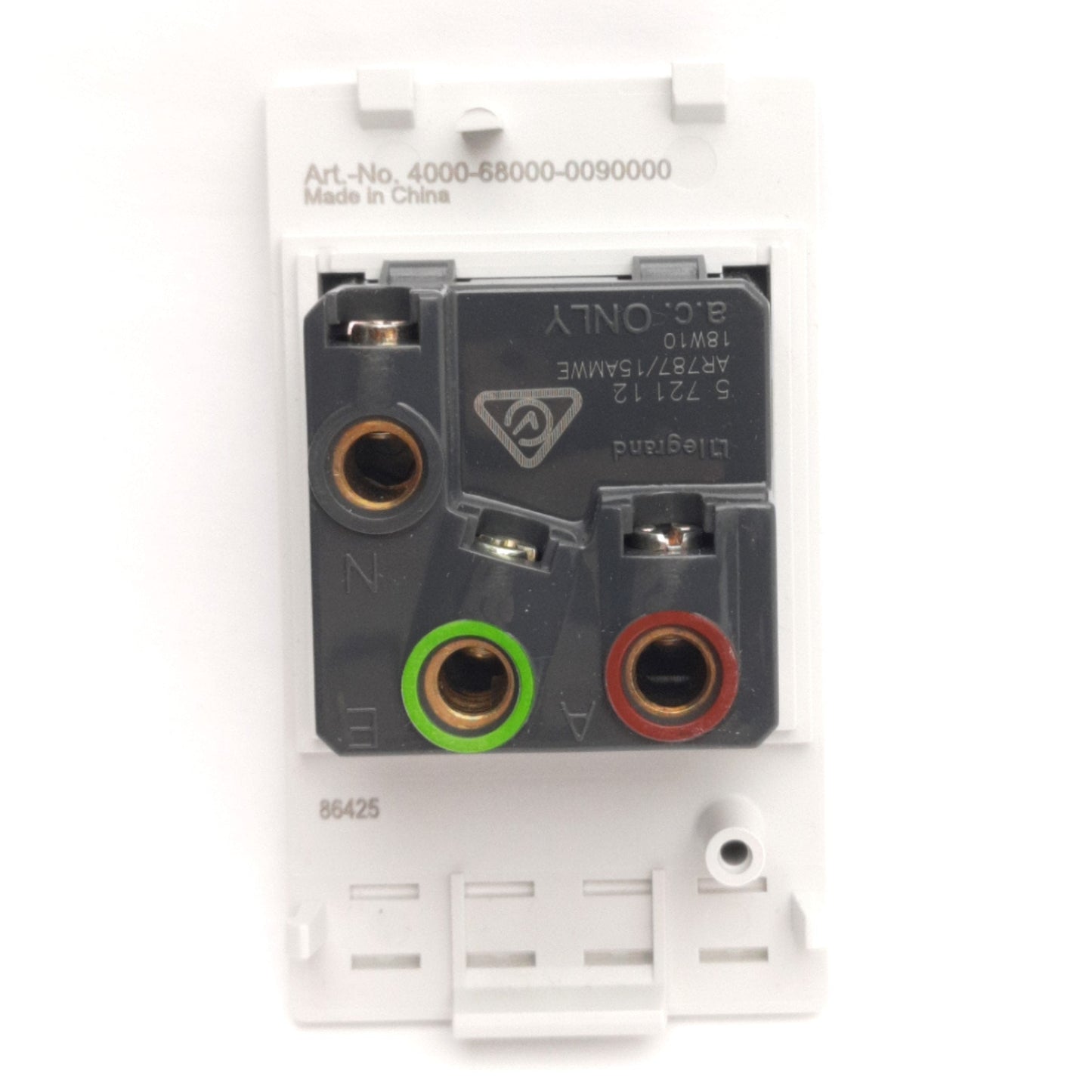 New Murr Elektronik 4000-68000-0090000 Modlink MSDD Socket Insert, 240VAC 15A