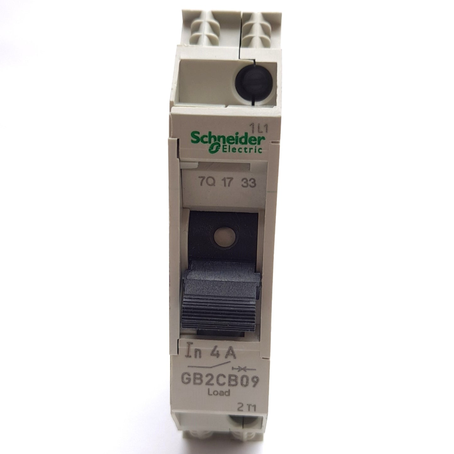 New – Open box Lot of 2 Schneider Electric GB2CB09 Circuit Breaker, 1-Pole, 4A 277VAC/48VDC