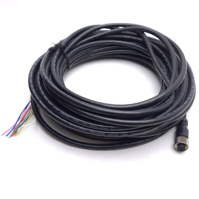 New – Open box Allen Bradley 89D-F8AB-15 Cordset Cable, M12 8-Pin Female to Flying Leads, 15m