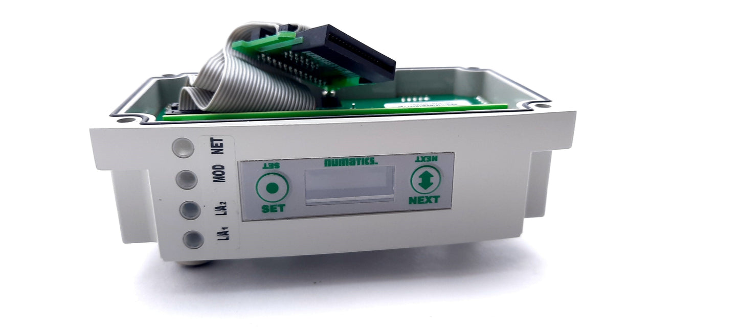 New Numatics P580AEED1010A00 Ethernet Module 580 Series 24VDC, 4A, 4 Pin M12 Male