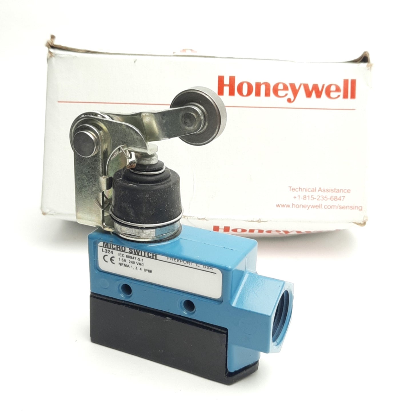 New Honeywell BZE6-2RN2 Roller Arm Plunger Limit Switch SPDT, 600VAC 250VDC