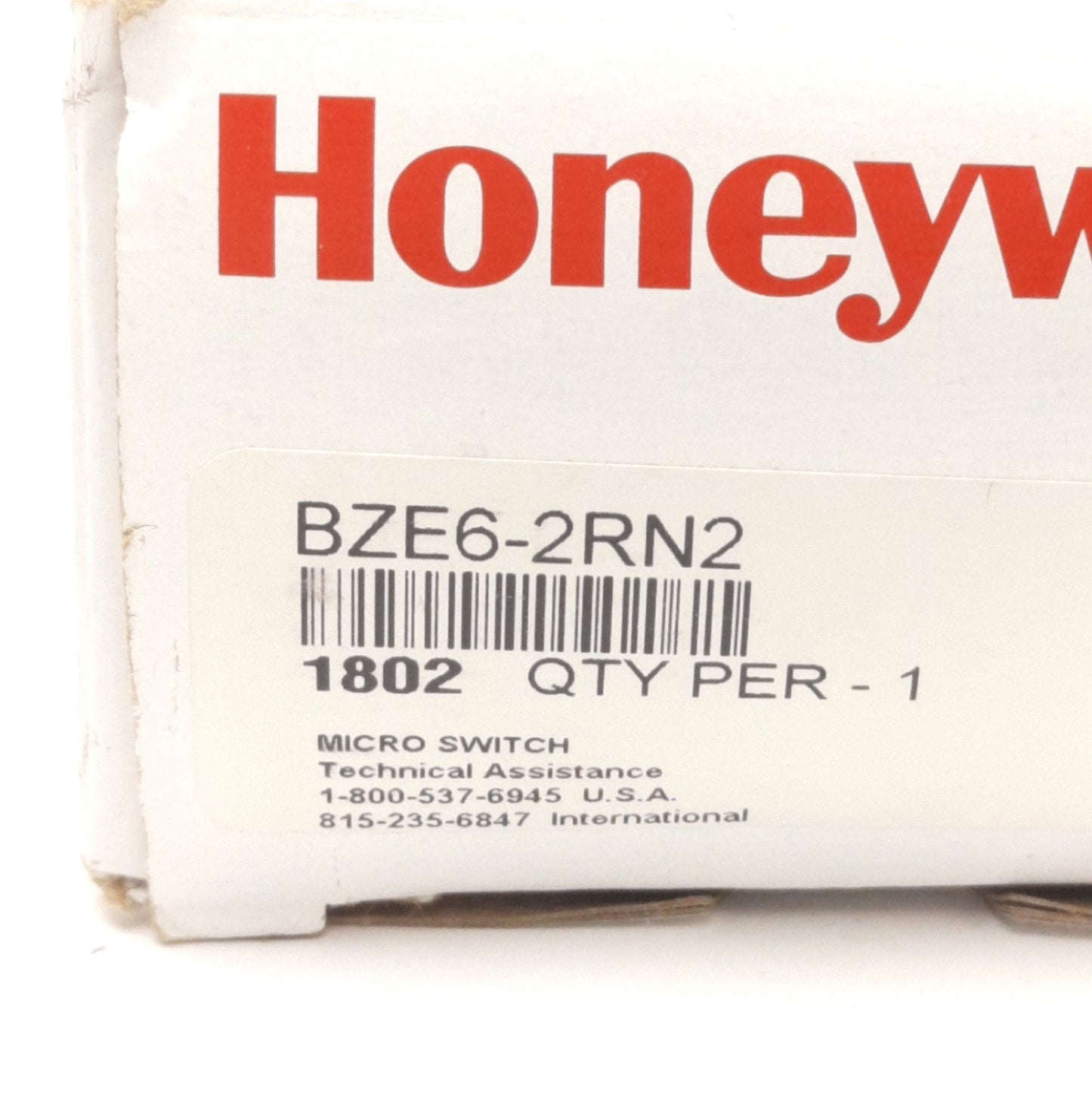 New Honeywell BZE6-2RN2 Roller Arm Plunger Limit Switch SPDT, 600VAC 250VDC