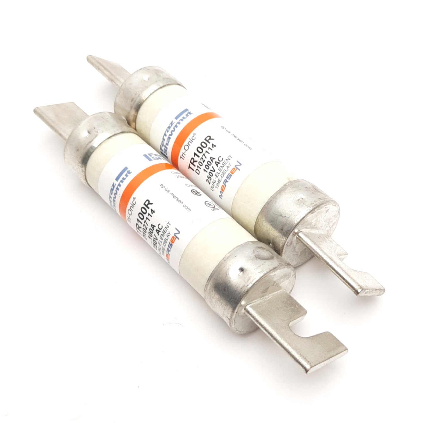 New – Open box Lot of 2 Ferraz Shawmut TR100R Tri-Onic Time Delay Fuse, 100A 250VAC, Class RK5