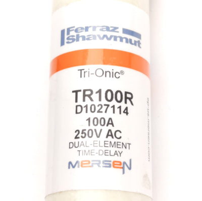 New – Open box Lot of 2 Ferraz Shawmut TR100R Tri-Onic Time Delay Fuse, 100A 250VAC, Class RK5
