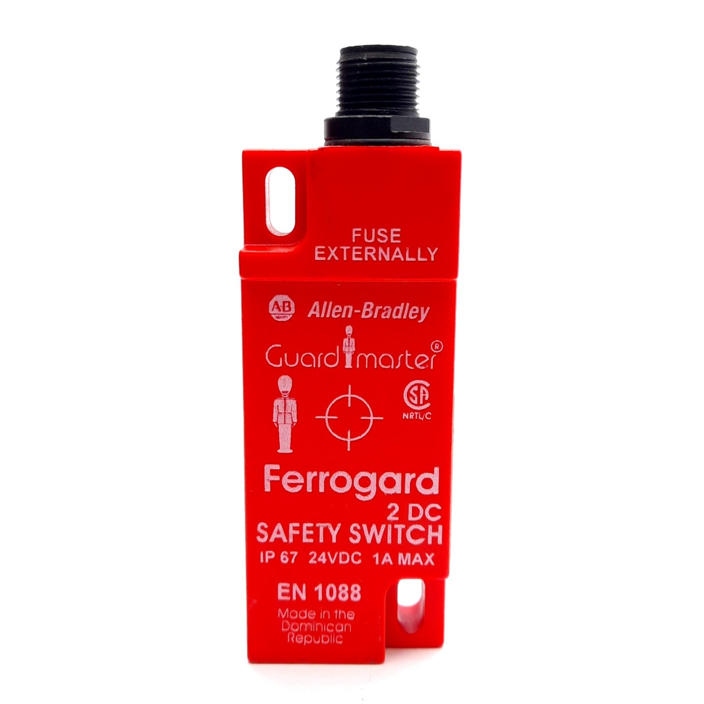 Used Allen Bradley 440N-G02094 Ferrogard Safety Switch 1NC+1NO, M12 4-Pin , 24VDC