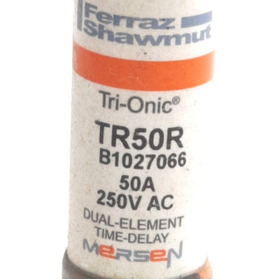 New – Open box Lot of 5 Ferraz Shawmut TR50R Mersen Time Delay Fuse, 250VAC 50A, Class RK5