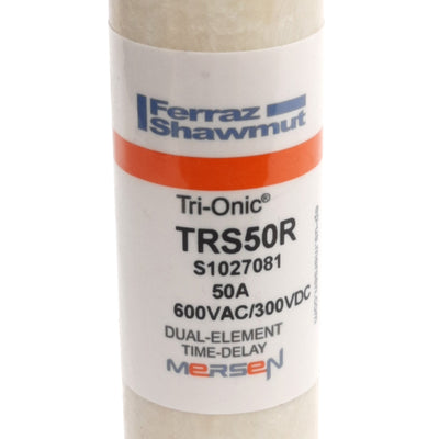 New – Open box Lot of 2 Ferraz Shawmut TRS50R Mersen Time Delay Fuse, 600VAC/300VDC 50A, RK5