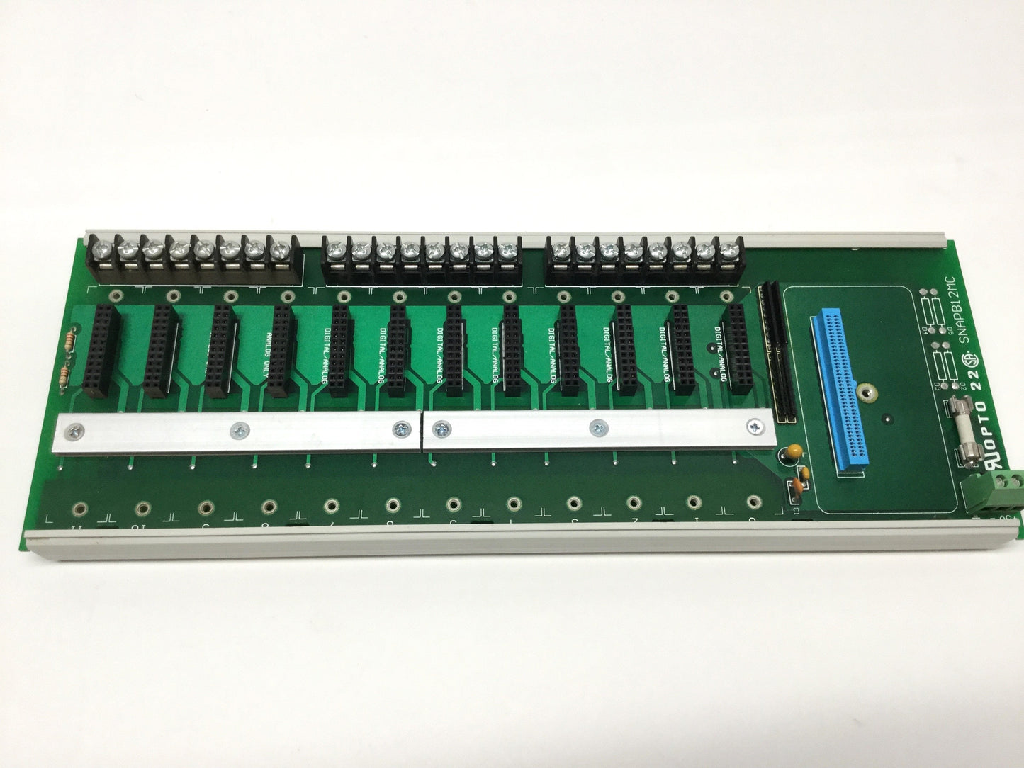 Used Opto 22 SNAP-B12MC Control Board, 12-Module I/O Rack Mount 5VDC w/ Terminals