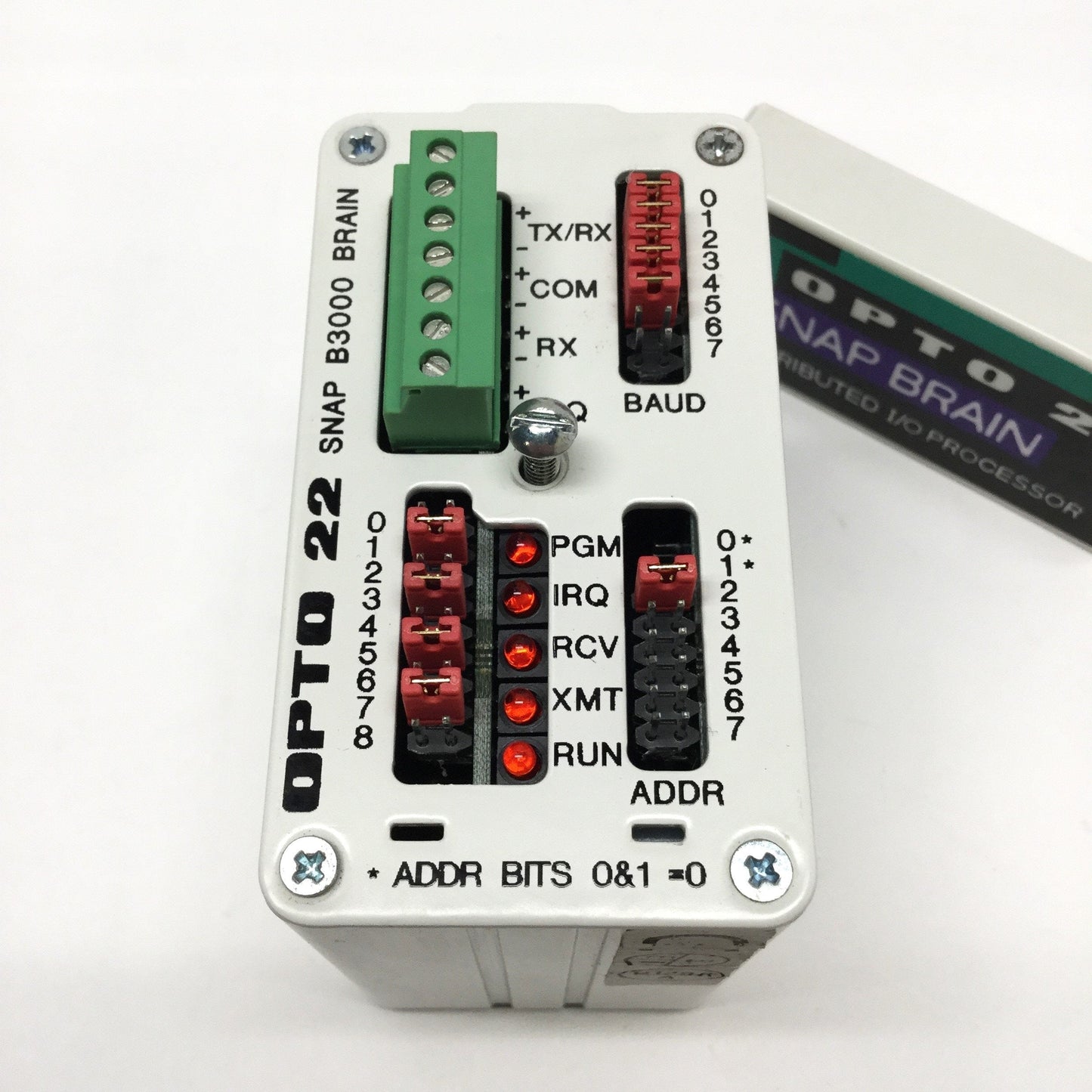 Used Opto 22 SNAP B3000 Analog/Digital Brain I/O Controller Mistic/Optomux Protocol
