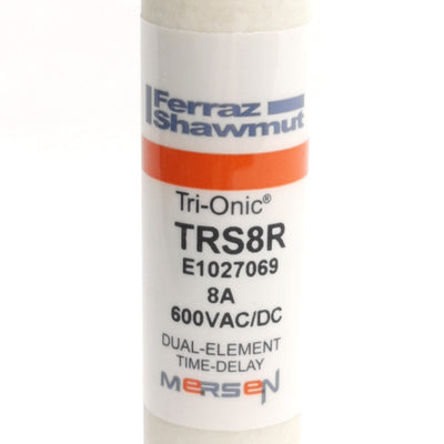 New – Open box Lot of 7 Ferraz Shawmut TRS8 Mersen Time Delay Fuse, 600VAC/DC, 8A, Class RK5