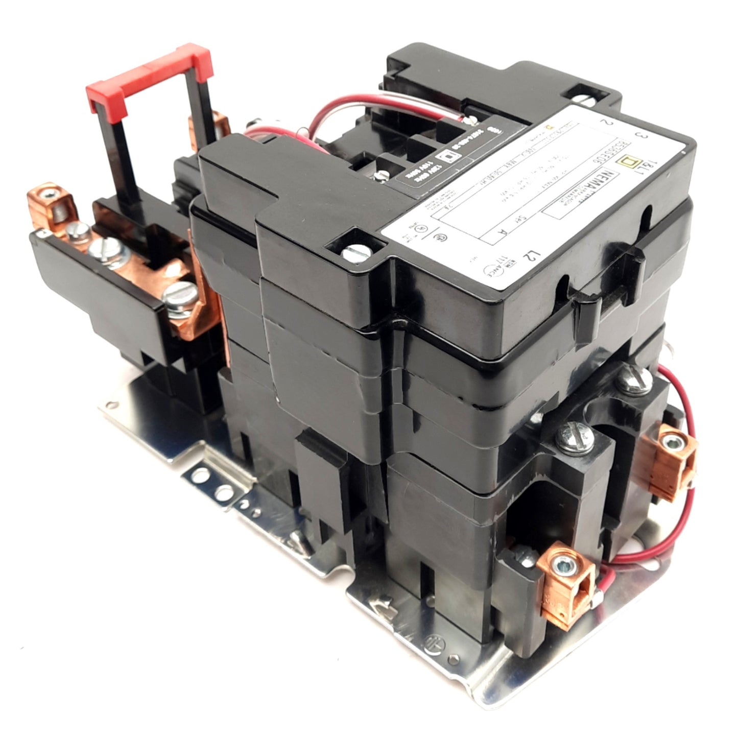 New – Open box Square D 8536SEO6 Motor Starter, NEMA Type S, 2-Pole, 230VAC 15HP, 120VAC Coil