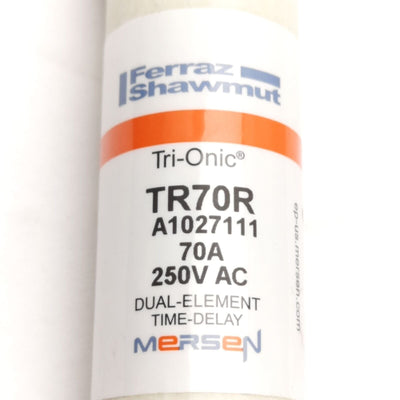 New – Open box Lot of 3 Ferraz Shawmut TR70R Mersen Time Delay Fuse, 240VAC 70A, Class RK5