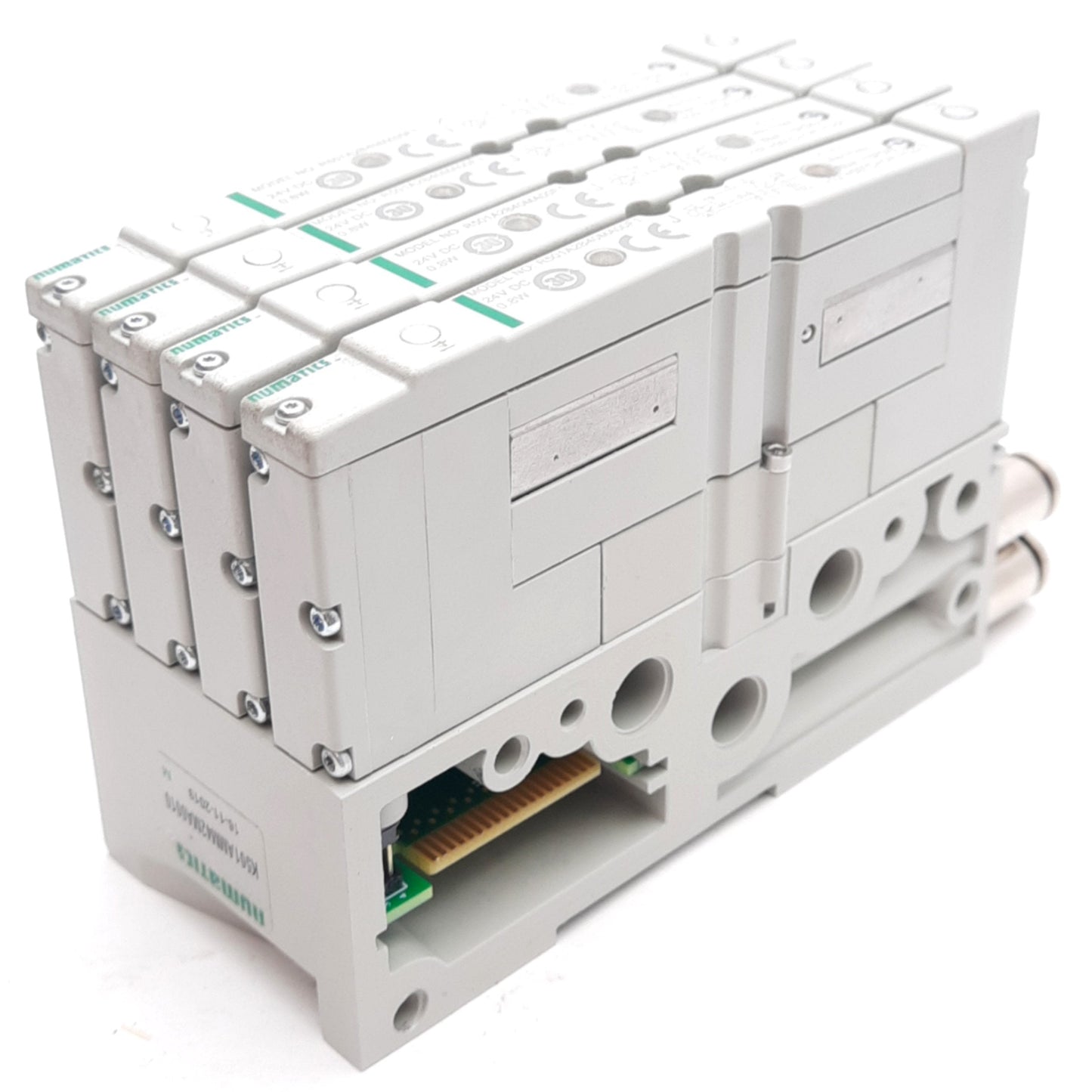 New – Open box Numatics K501AMM42MA0010 Manifold With (4x) R501A2B40MA00F1 Solenoid Valves