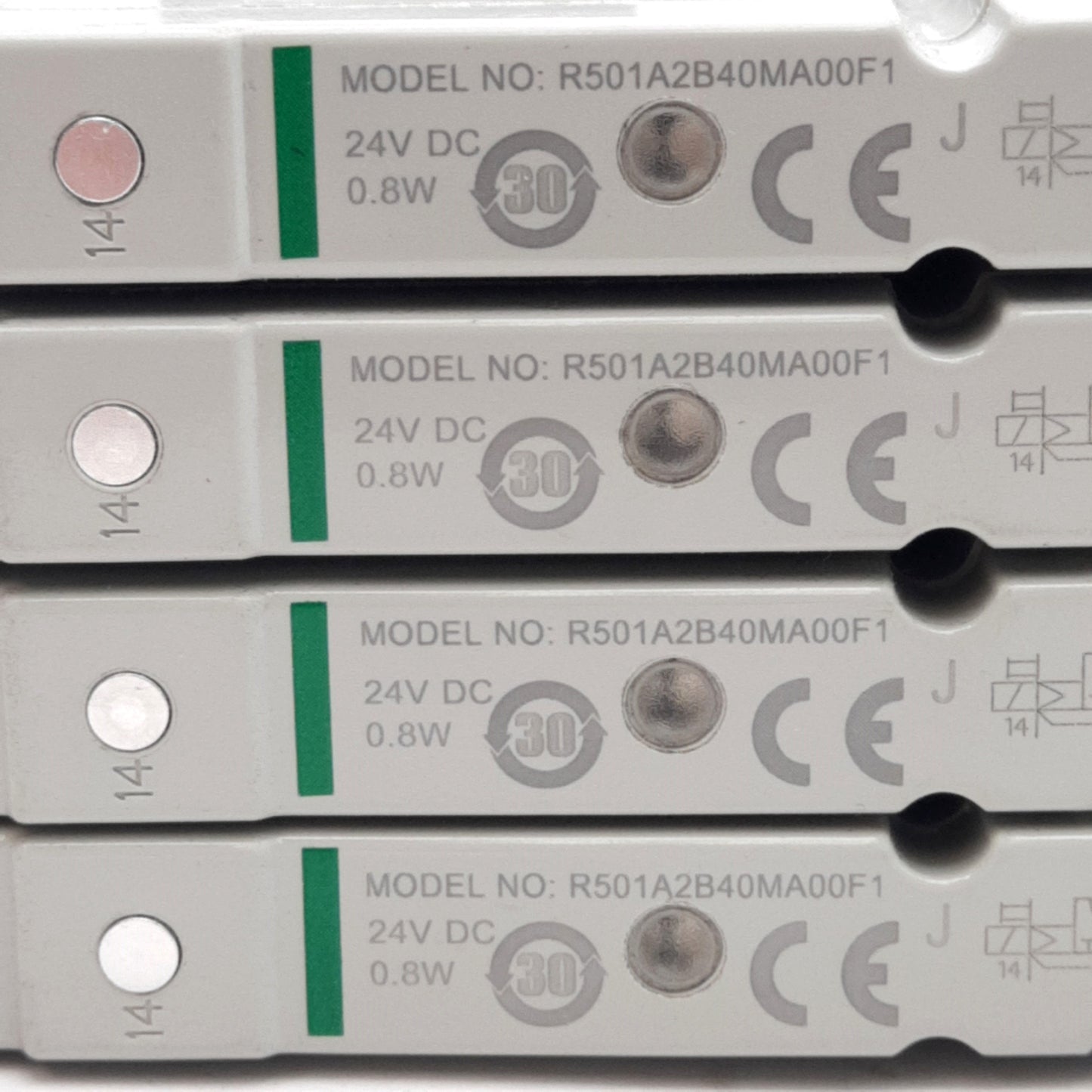 New – Open box Numatics K501AFM42MA0010 Manifold With (4x) R501A2B40MA00F1 Solenoid Valves