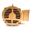Used Baldor EM3157T AC Motor, 3PH 230/460VAC, 1750RPM, 2HP, ø22mm Shaft, 145T Frame