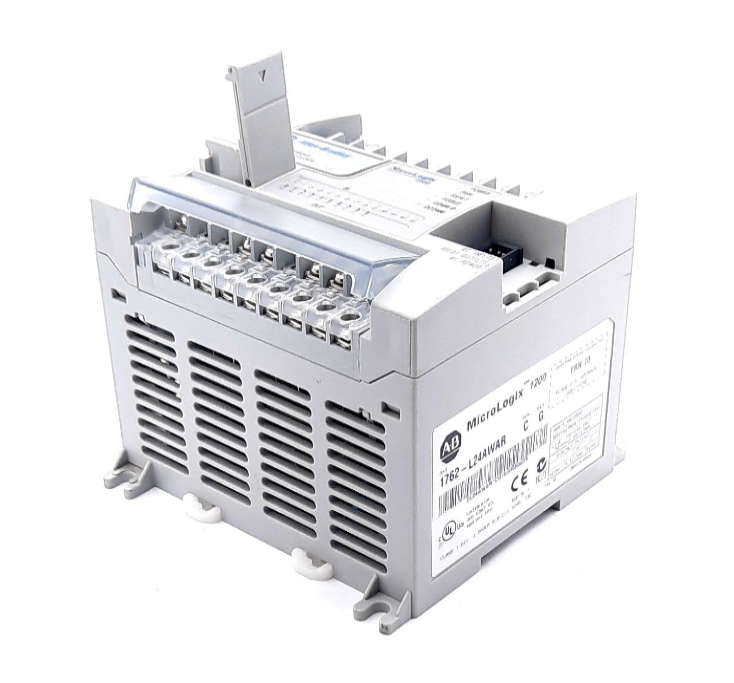 Used Allen Bradley 1762-L24AWAR MicroLogix 1200 24 Point Controller 100-120VAC