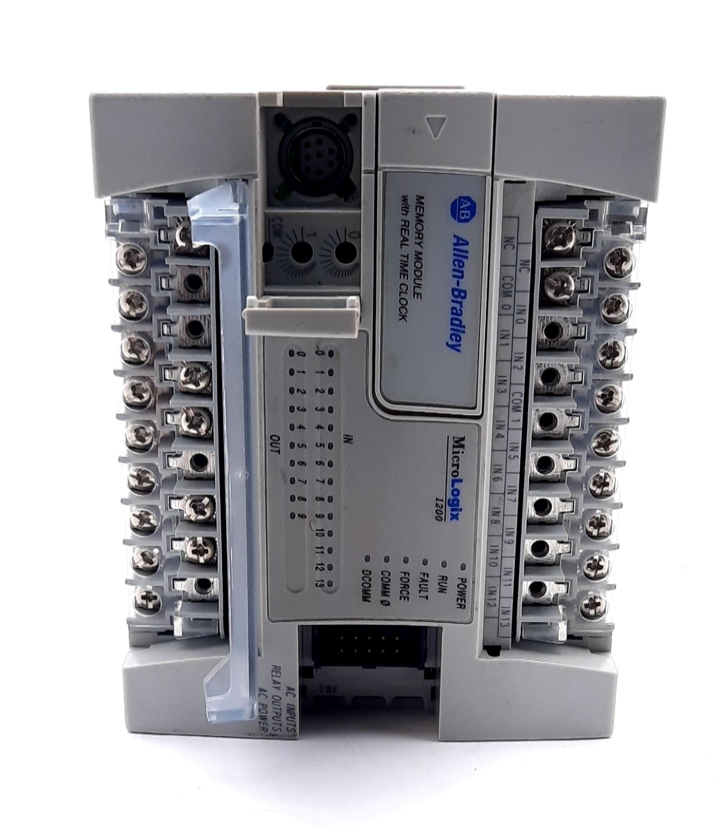 Used Allen Bradley 1762-L24AWAR MicroLogix 1200 24 Point Controller 100-120VAC