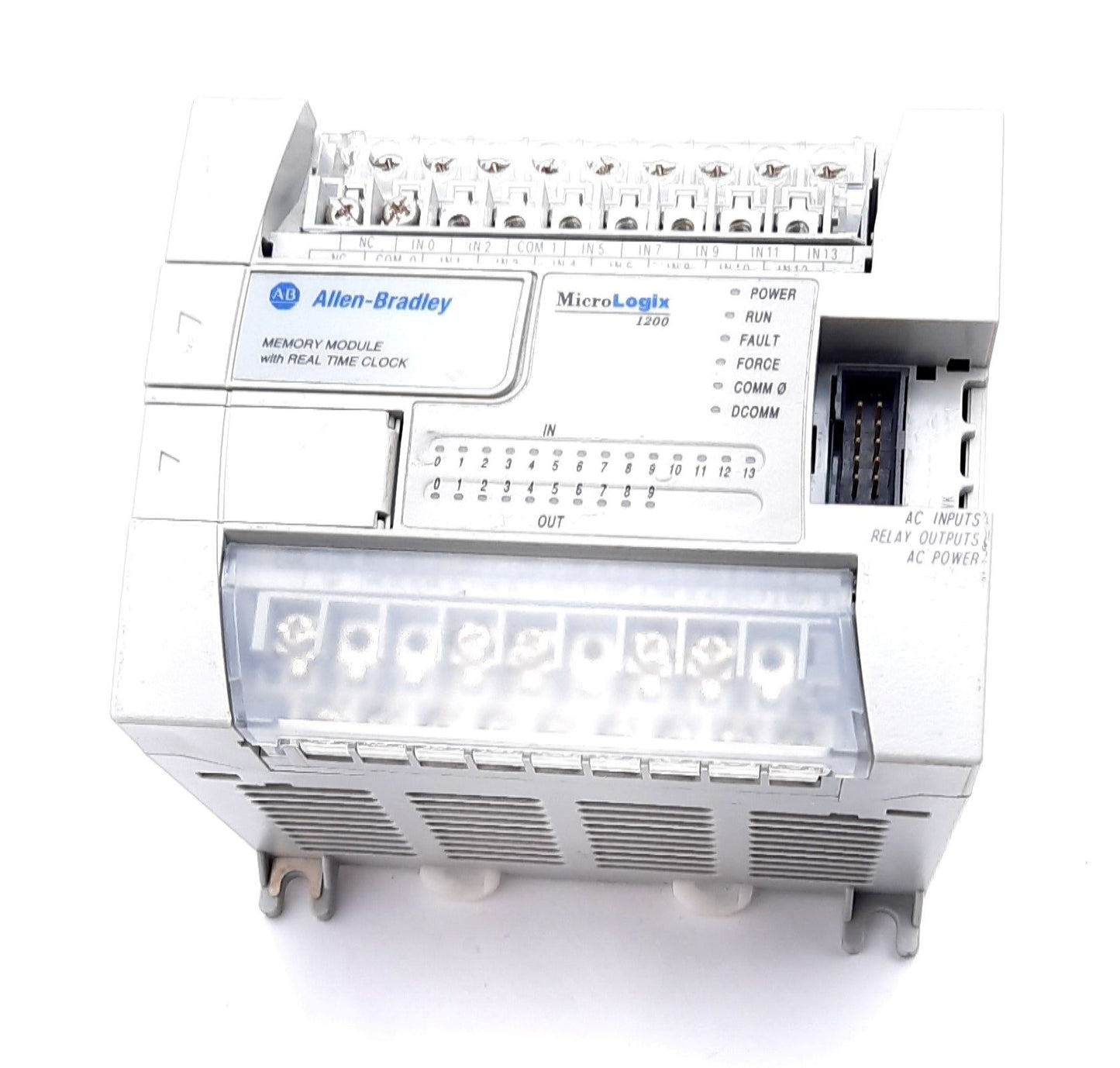 Used Allen Bradley 1762-L24AWAR MicroLogix 1200 24 Point Controller 100-120VAC