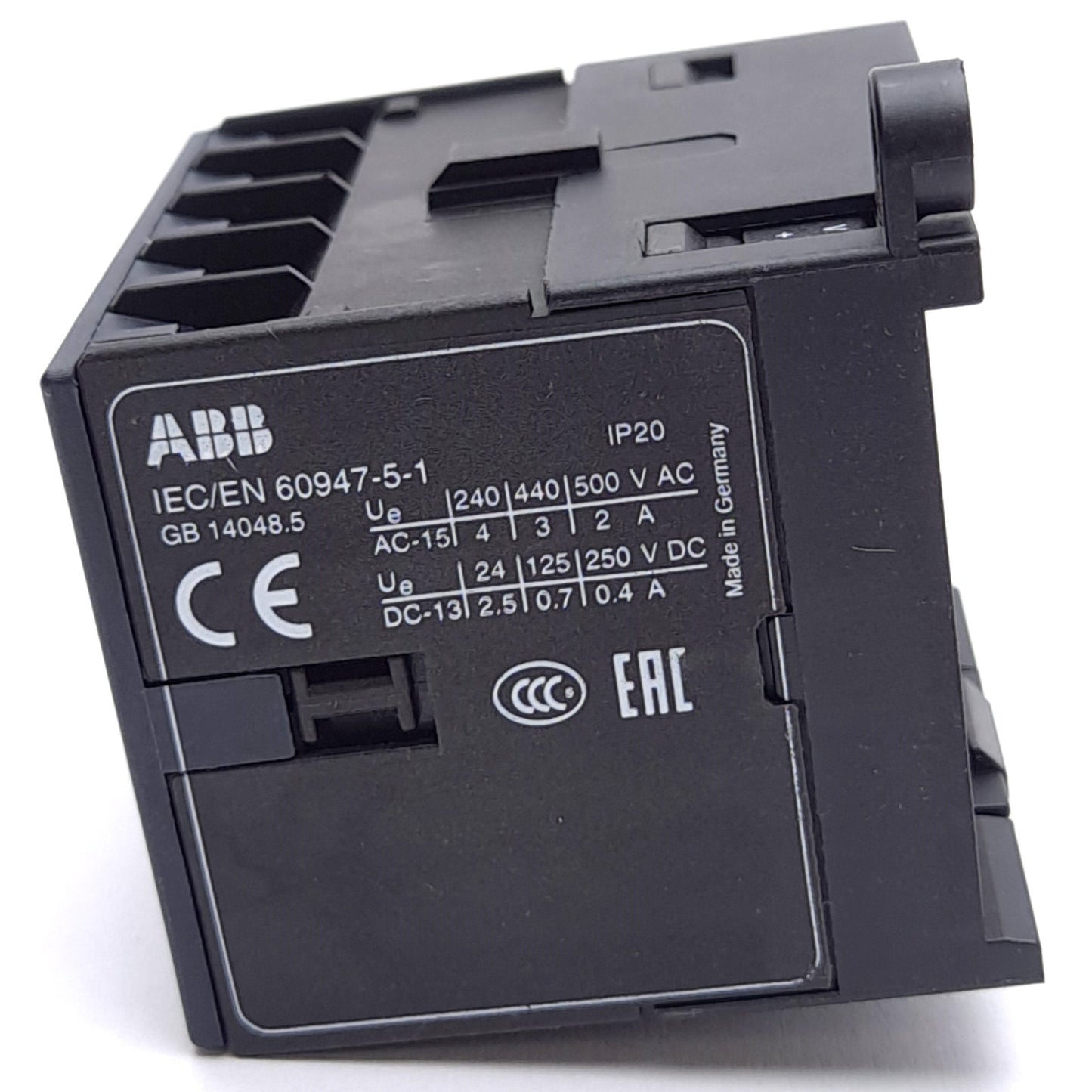 New – Open box ABB K6S-22Z-2.8-72 Mini Contactor Relay, 4-Pole, 2x NO 2x NC Aux, 17-32VDC Coil