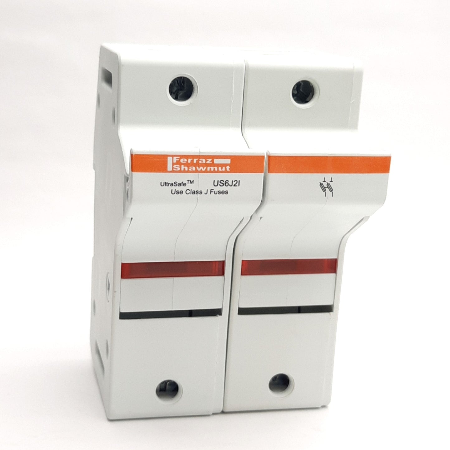 New – Open box Ferraz Shawmut Mersen US6J2I Fuse Holder, 2-Pole, Class J, 600VAC/DC, 60A
