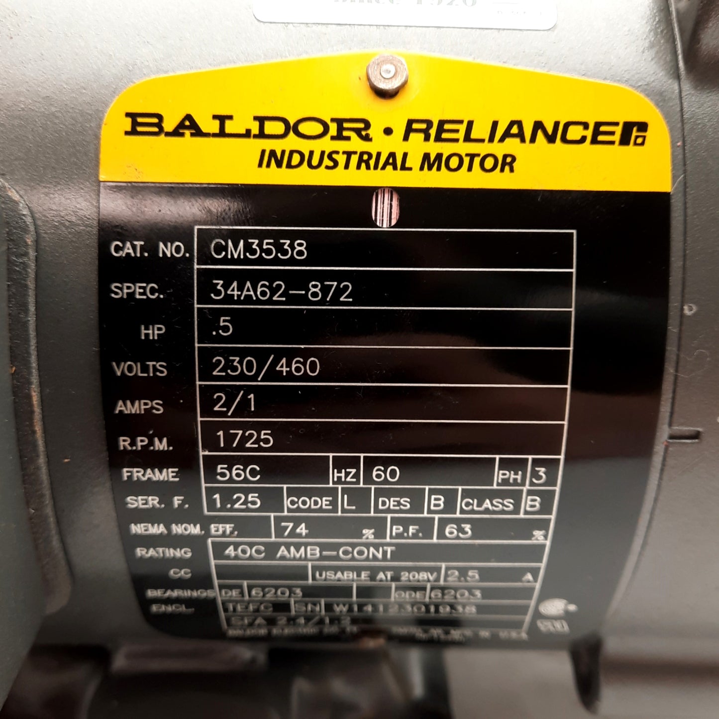 Used Bucher M-4304-0102 Hydraulic Pump & Reservoir, 3PH 230/460VAC, 1/2HP, 56C Frame