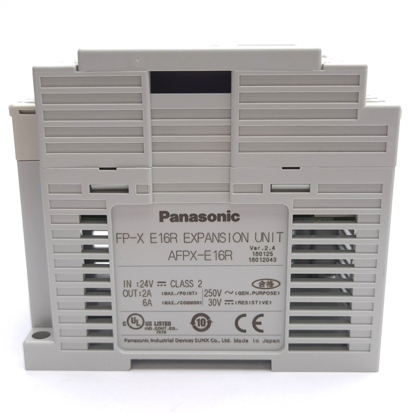 New Panasonic AFPX-E16R Expansion I/O Unit, 8-Point 24VDC In, 8-Point 2A Relay Out