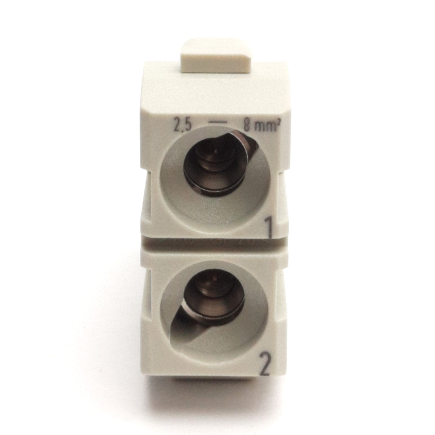 New – Open box Harting 09140022701 Han 40A Axial Screw Module 40A 1000V 2-Pole, 2.5-8mm, Female