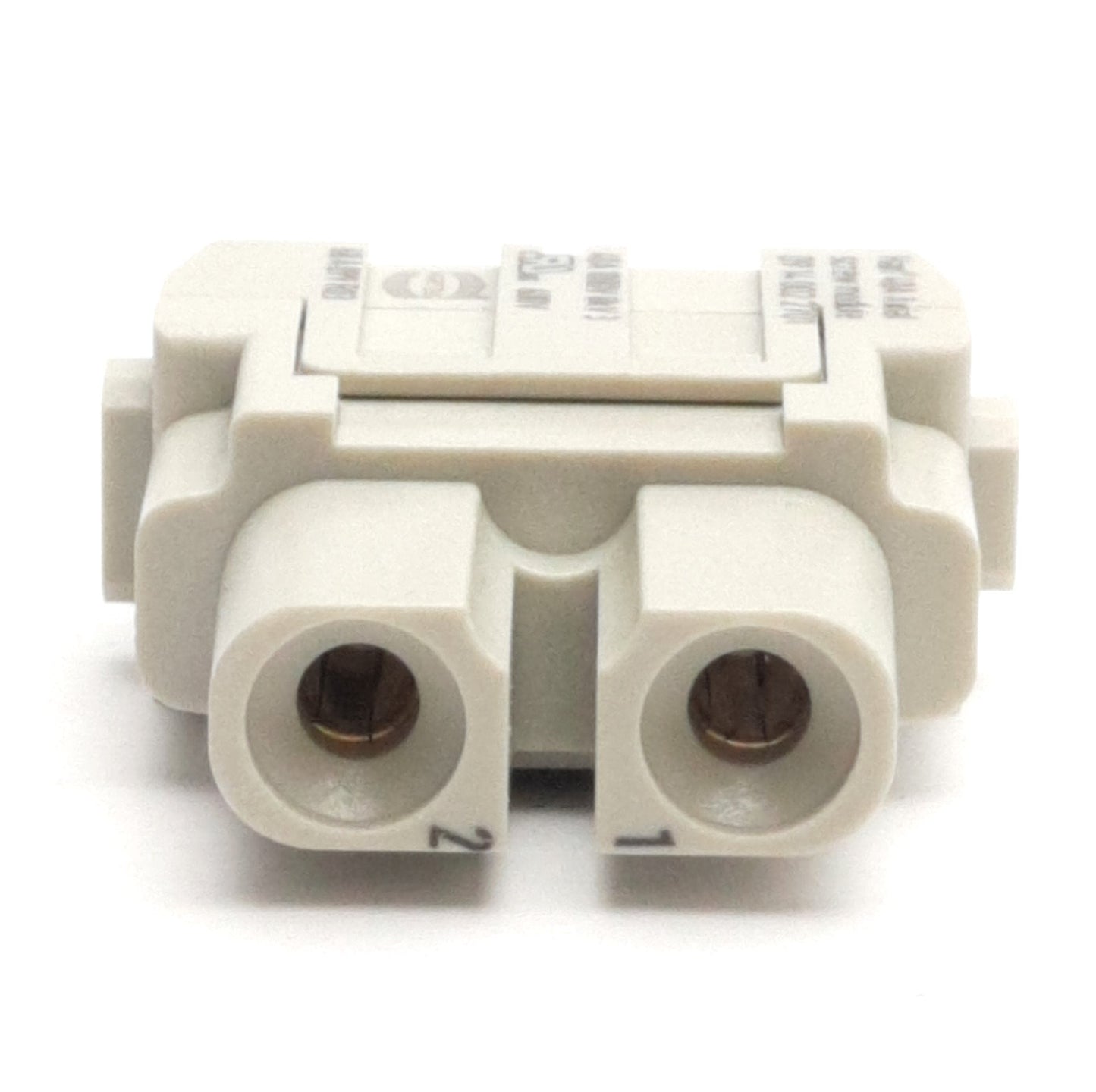 New – Open box Harting 09140022701 Han 40A Axial Screw Module 40A 1000V 2-Pole, 2.5-8mm, Female