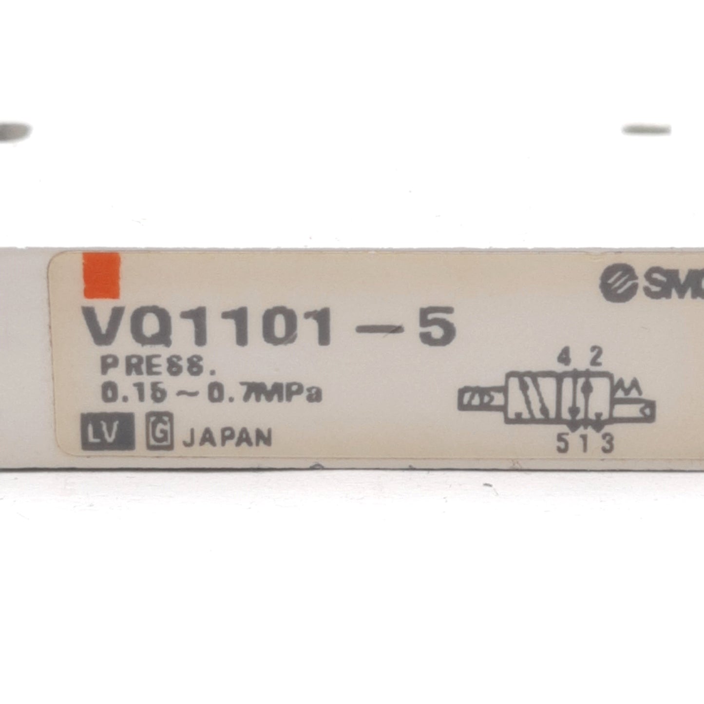 Used SMC VQ1101-5 Solenoid Valve, 2-Position Single, 0.15-0.7MPa, 24VDC Coil