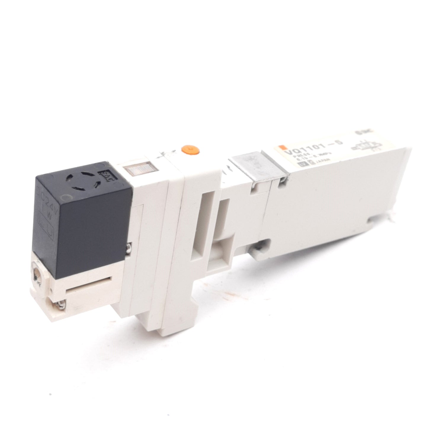 Used SMC VQ1101-5 Solenoid Valve, 2-Position Single, 0.15-0.7MPa, 24VDC Coil