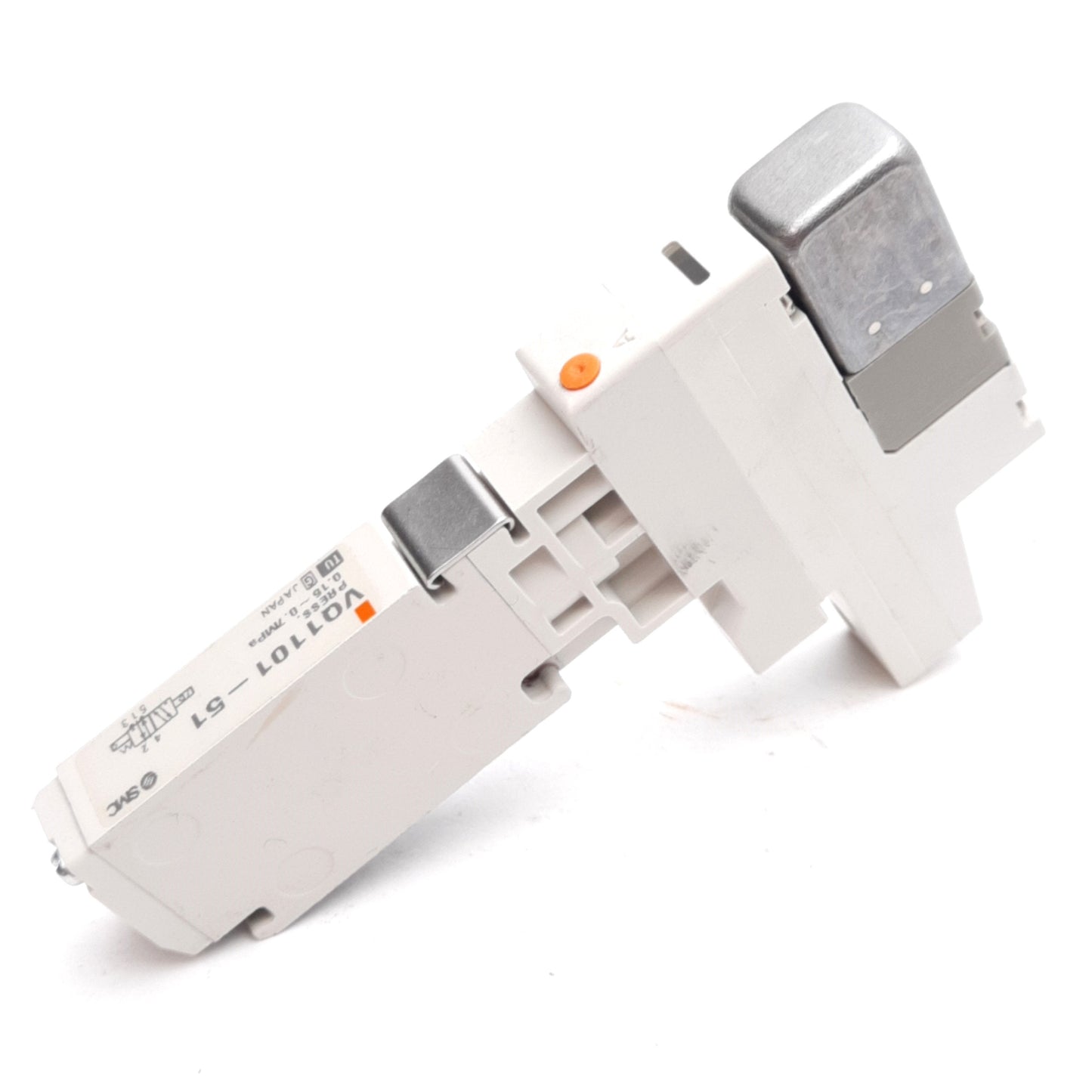 Used SMC VQ1101-51 Solenoid Valve, 2-Position Single, 0.15-0.7MPa, 24VDC Coil