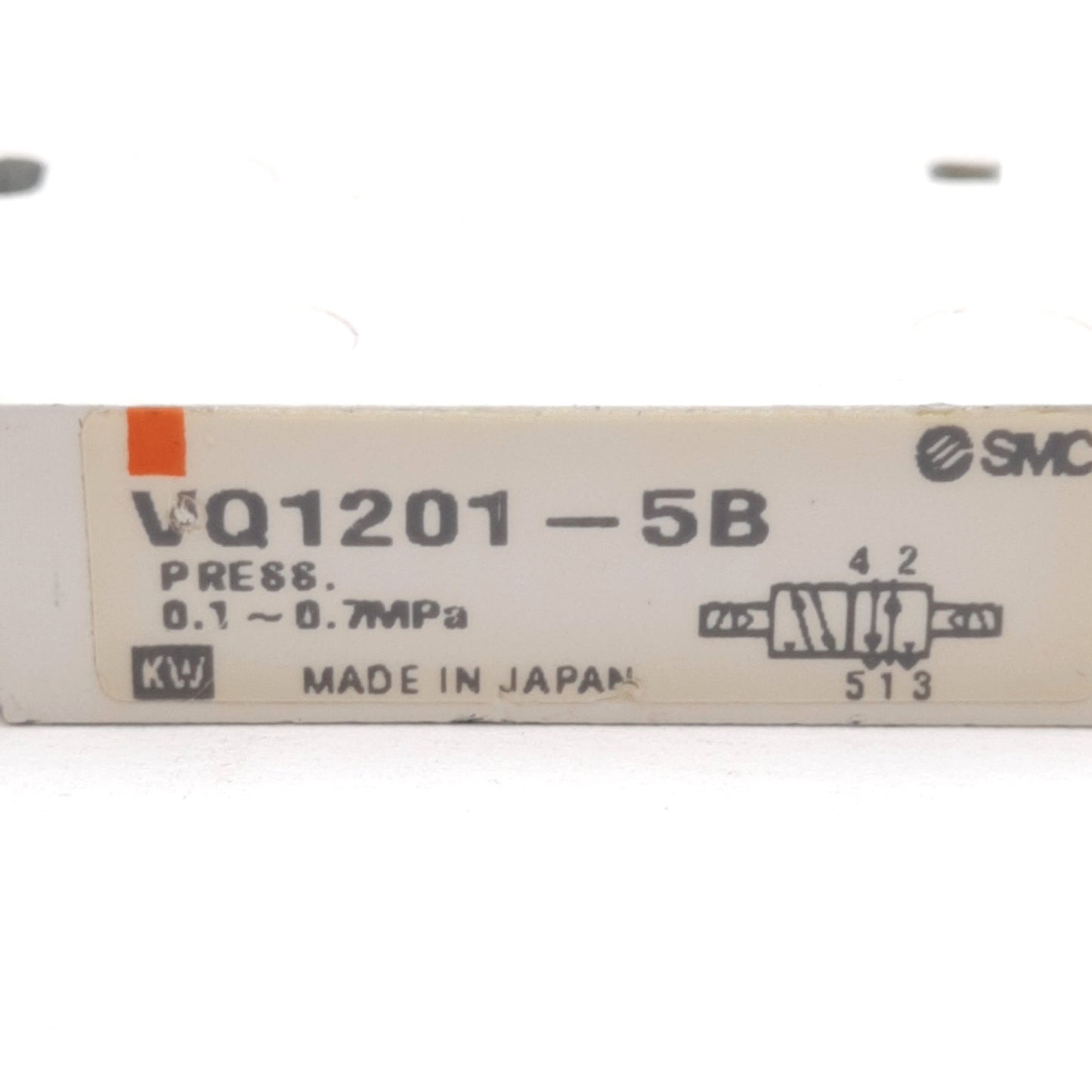 Used SMC VQ1201-5B Solenoid Valve, 2-Position Double, 0.1-0.7MPa, 24VDC Coil