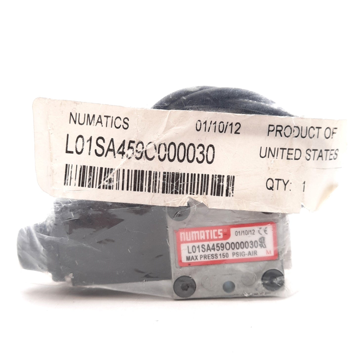 New – Open box Numatics L01SA459O000030 Solenoid Valve, 150PSIG, 1/8in NPTF Ports, 110-120VAC