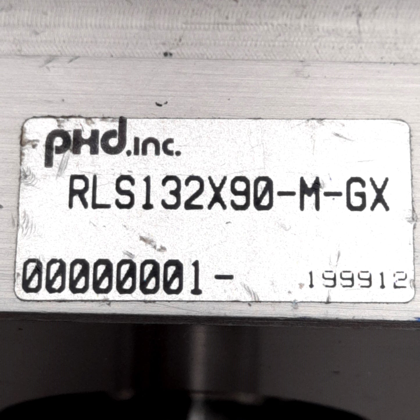 Used Phd RLS132x90-M-GX Rotary Actuator ø32mm Bore, 90°, 150PSI, ø1/2in Shaft, NPT1/8