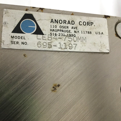 Used Anorad LEB4-750mm Brushless Linear Servo Motor 34.4mm x 750mm Magnet Channel