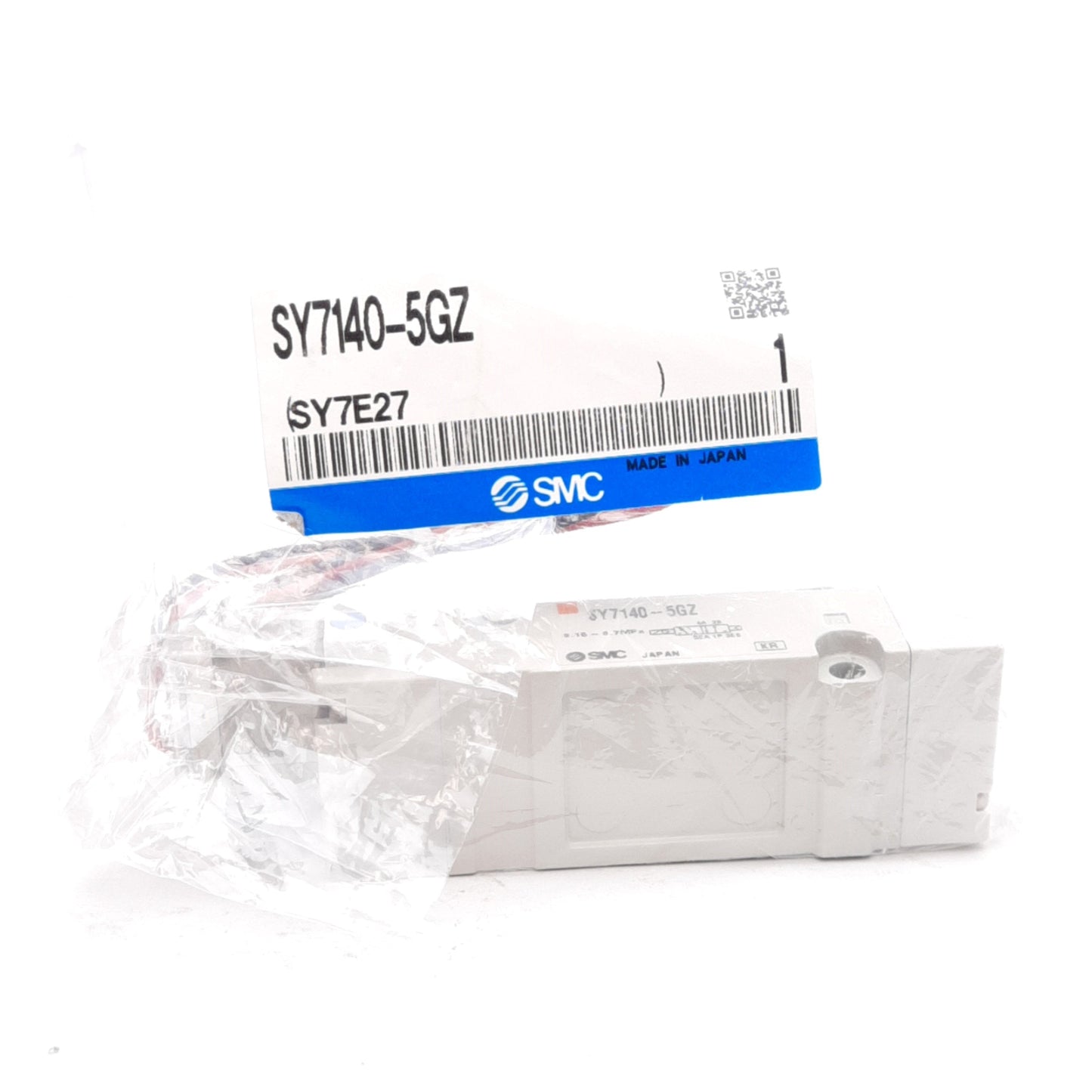 New SMC SY7140-5GZ Solenoid Valve, 2 Position Single, 0.15-0.7MPa, 24VDC Coil