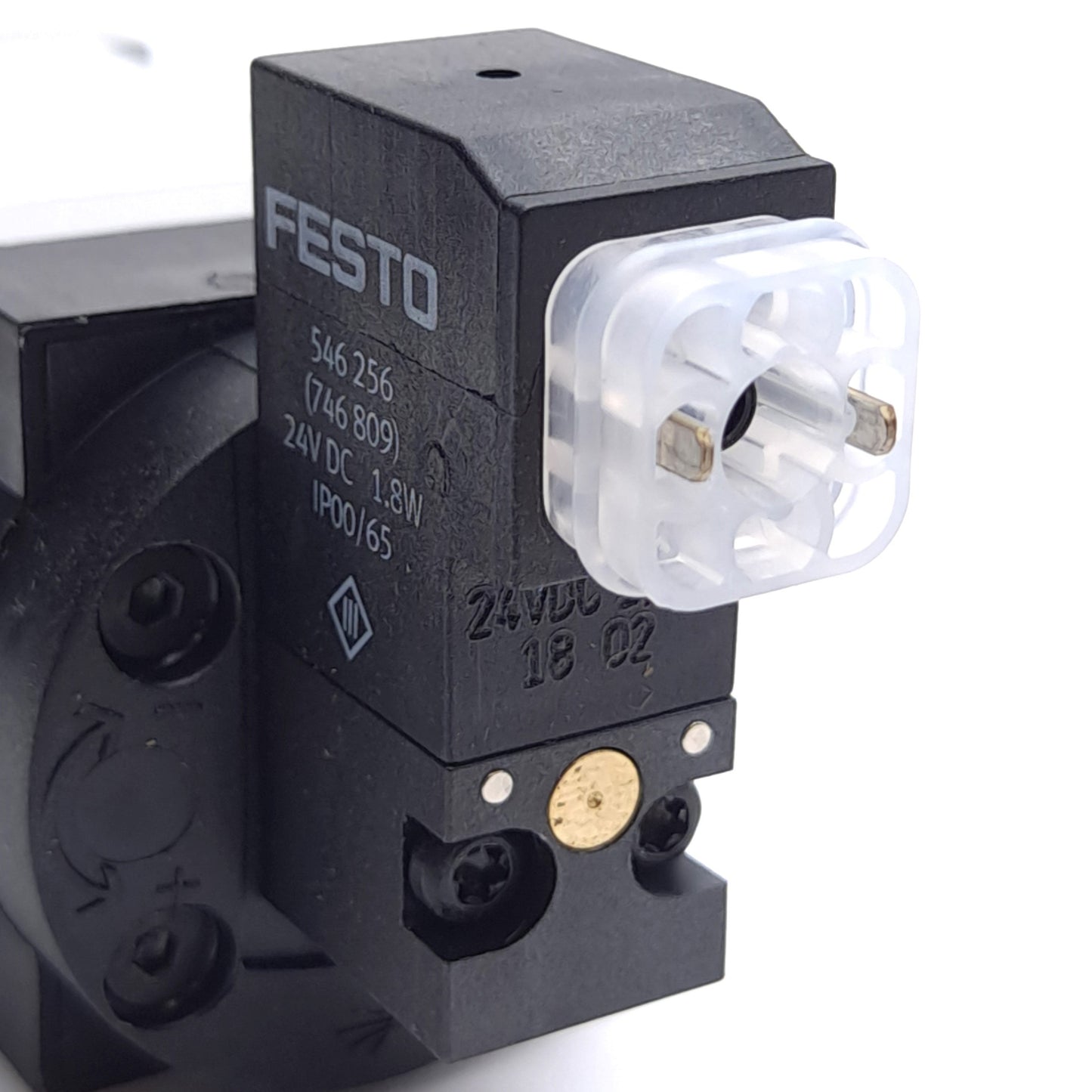 New – Open box Festo MS4N-EE-1/4-10V24 Shut Off Valve 3/2 Normally Closed 2000 l/min 24VDC Coil