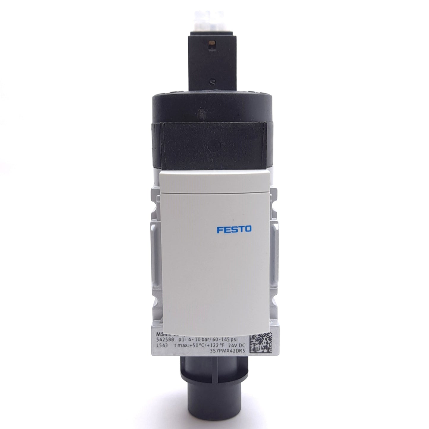 New – Open box Festo MS4N-EE-1/4-10V24 Shut Off Valve 3/2 Normally Closed 2000 l/min 24VDC Coil