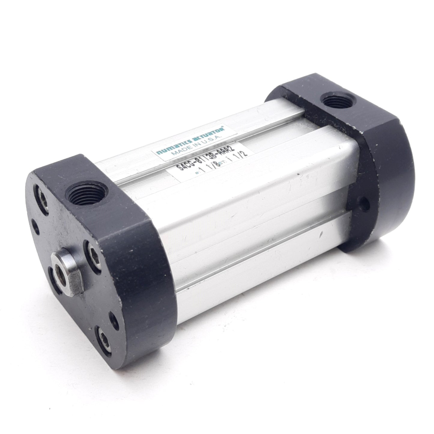 Used Numatics S4CG-01I3B-AAA2 Compact Cylinder ø1.125in Bore 1.5in Stroke 1/8in NPTF