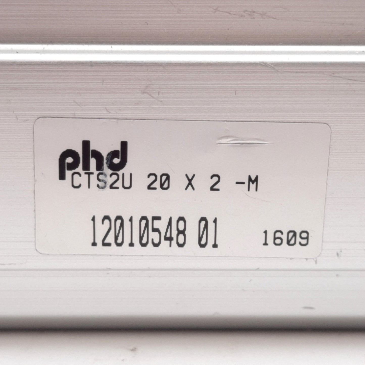 Used Phd CTS2U20x2-M Compact Cylinder ø20mm Bore, 2in Stroke, 150PSI, 10-32 UNF Ports