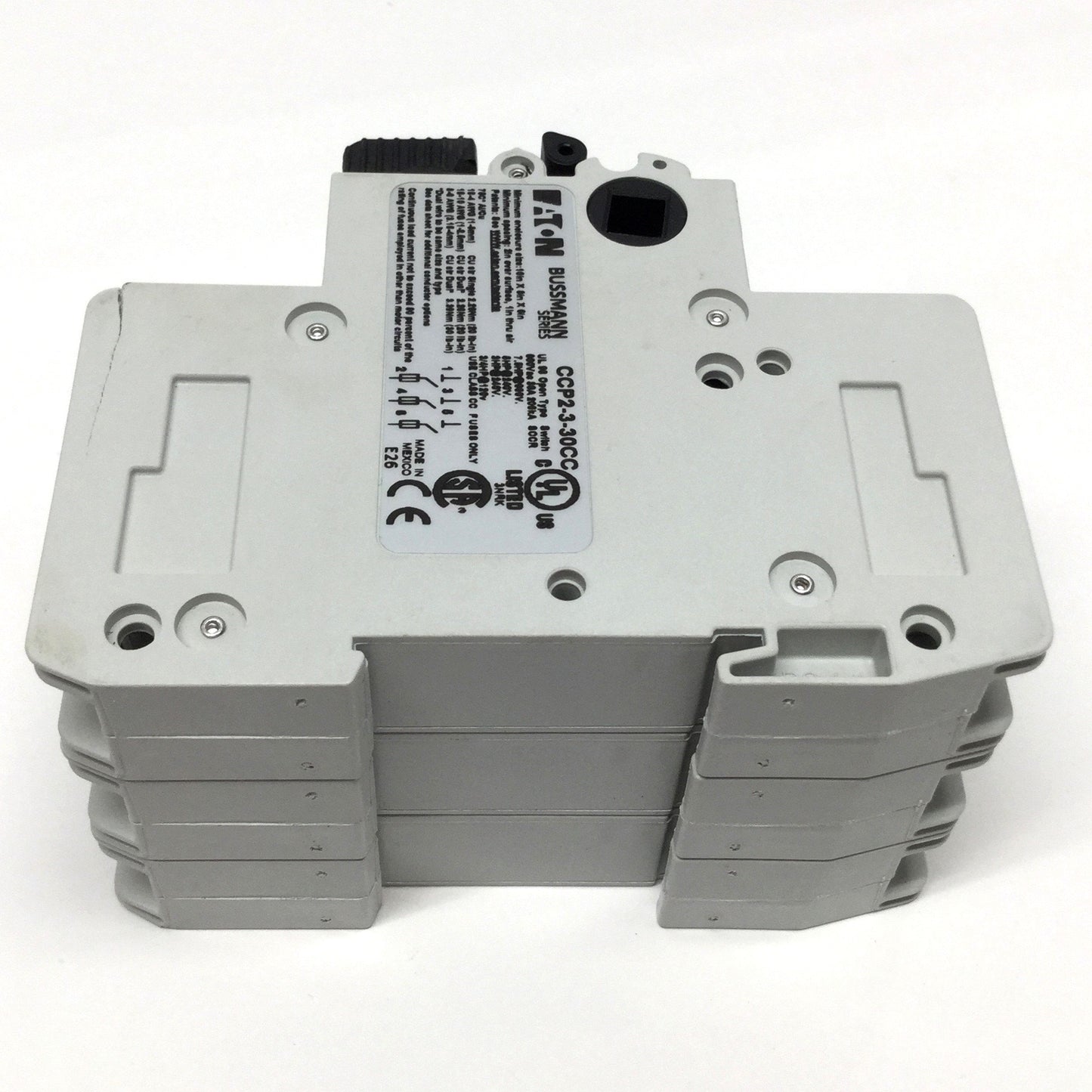 New – Open box Eaton Bussmann CCP2-3-30CC Fusible Disconnect Switch 3-Pole, Class CC 30A 600VAC