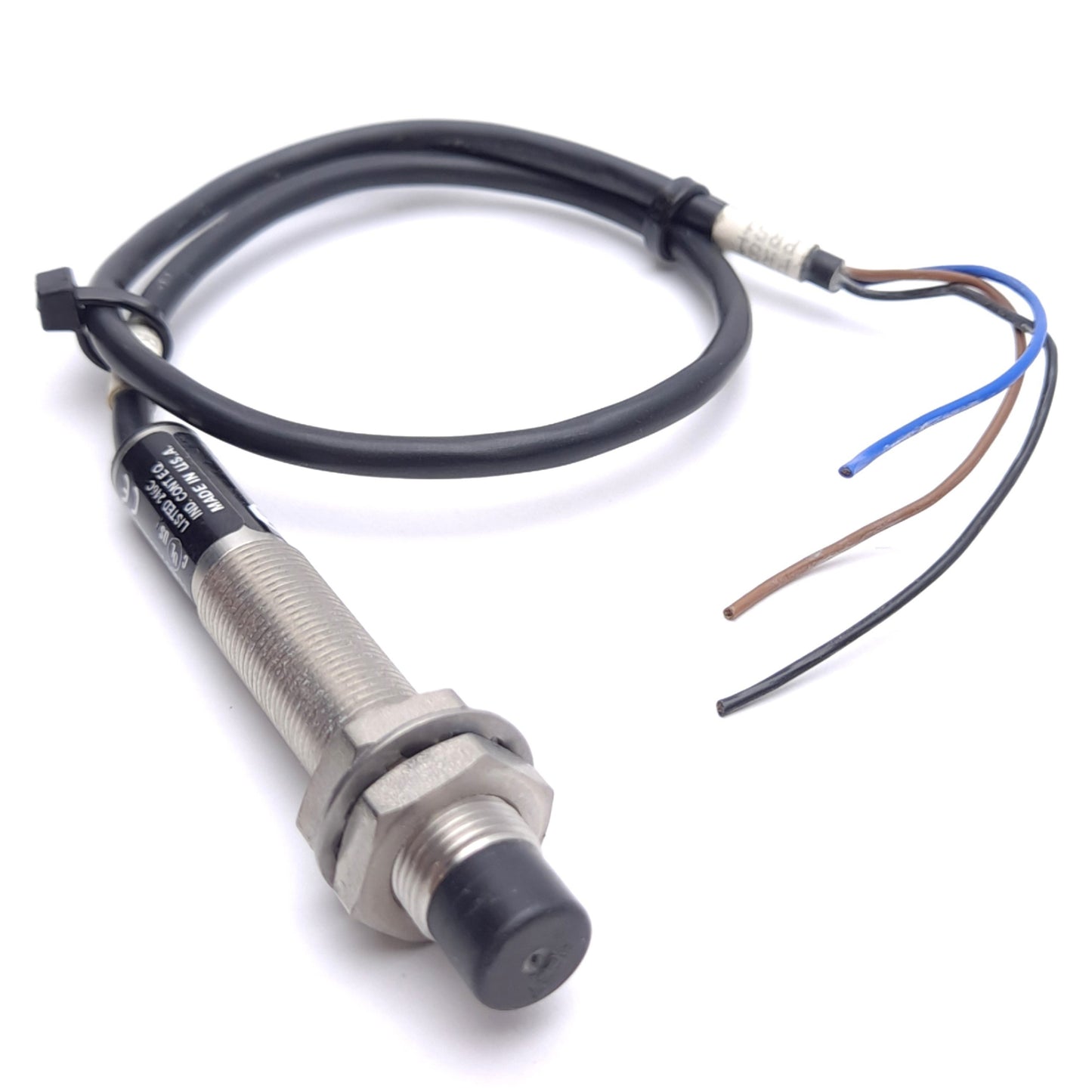 Used Allen Bradley 871T-R4B12 Inductive Proximity Sensor, 4mm Range, ø12mm Barrel